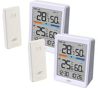 Infactory 2 thermomètres-hygromètres avec capteur extérieur sans fil