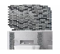 Infactory 20 dalles murales adhésives - 26 x 26 cm - Mosaïque Granit & Carrelage
