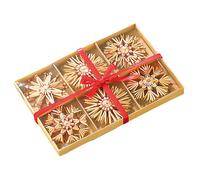 Infactory 24 Étoiles en paille pour sapin de noël