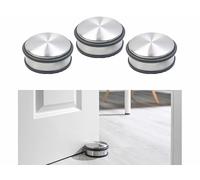 Infactory 3 bloque-portes en acier inoxydable avec anneaux en caoutchouc - 46 mm