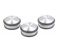 Infactory 3 bloque-portes en acier inoxydable avec anneaux en caoutchouc - 46 mm