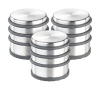 Infactory : 3 bloque-portes en acier inoxydable avec anneaux en caoutchouc - 73 mm G