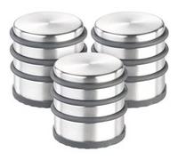 Infactory : 3 bloque-portes en acier inoxydable avec anneaux en caoutchouc - 73 mm G