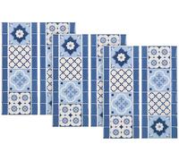 Infactory 3 dalles murales adhésives - 31 x 25 cm - Faïence Belle époque