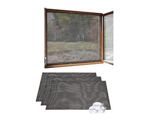 Infactory 3 moustiquaires pour fenêtre 130 x 150 cm