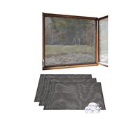 Infactory : 3 moustiquaires pour fenêtre Noir G