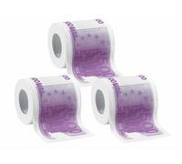 Infactory 3 rouleaux de papier toilette billets de 500 euros