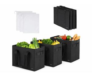 Infactory 3 sacs de courses pliables 26,7 L