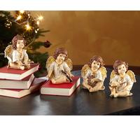 4 anges de Noël décoratifs avec instruments de musique G