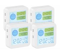 Infactory 4 appareils de mesure COVT/CO2 avec horloge et thermomètre