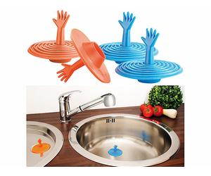 Infactory 4 bouchons d'évier ''Help''