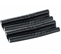 Infactory 4 boudins isolants doubles pour portes et fenêtres - cuir noir