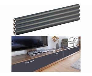Infactory 4 films décoratifs d'ameublement 60 x 300 cm - anthracite