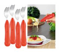 Infactory 4 fourchettes à spaghetti automatiques avec système rotatif