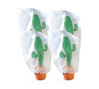 Infactory 4 housses d'hivernage décoratives 110 x 120 cm - "Cactus"