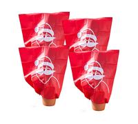 Infactory 4 housses d'hivernage décoratives 110 x 120 cm - "Père Noël"