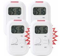 Infactory : 4 minuteurs avec alarme sonore, lumineuse et vibrations