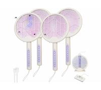 Infactory 4 pièges à insectes rechargeables et tapettes à mouches électriques