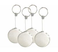 Infactory 4 porte-clés zip Deluxe rétractables