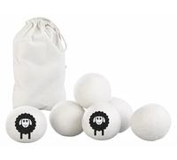 Infactory 6 balles de séchage réutilisables en laine Ø 7 cm