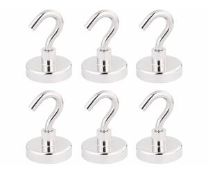 Infactory 6 crochets magnétiques Ø 32 mm / 38 kg