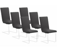 Infactory 6 housses de chaise extensibles - Noir