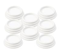 Infactory 8 amortisseurs de vibrations universels, coloris blanc