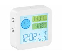 Infactory Appareil de mesure COVT/CO2 avec horloge et thermomètre