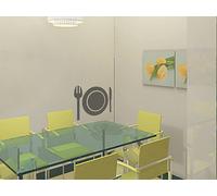 Infactory Autocollant mural - ''Couverts''