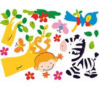 Infactory Autocollants muraux pour enfants - ''Madagascar''