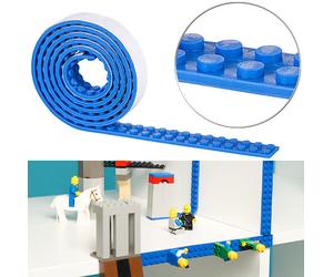 Infactory Bande adhésive 1 m pour briques de construction - Bleu
