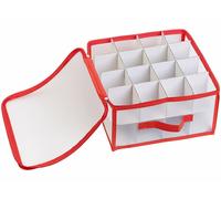 Infactory Boîte de rangement pour 32 boules de Noël Ø 6 cm