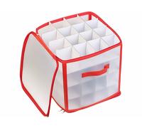 Infactory Boîte de rangement pour 64 boules de Noël Ø 6 cm