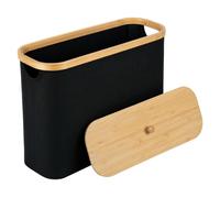 Infactory Boîte de rangement pour rouleaux de papier toilette coloris noir