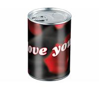 Infactory Boite métallique cadeau - I love You - Ø 78 x 111 mm