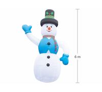 Infactory Bonhomme de neige géant avec gonflage automatique - 6 mètres