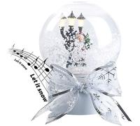 Infactory Boule à neige lumineuse tactile avec Père Noël chantant