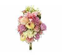 Infactory Bouquet de fleurs artificielles avec feuillage