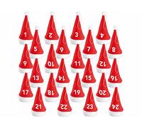 Infactory Calendrier de L'Avent original avec 24 mini bonnets