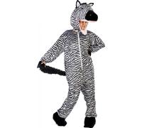 Costume de Zèbre en fourrure synthétique Blanches G