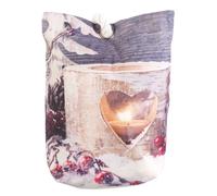 Infactory : Coussin bloque porte à LED motif de bougie chauffe-plat - 20 x 14 cm G