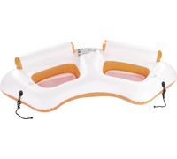 Infactory Fauteuil de piscine gonflable 2 places avec porte-gobelets