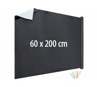 Infactory Film tableau noir adhésif 60 x 200 cm avec 5 craies colorées