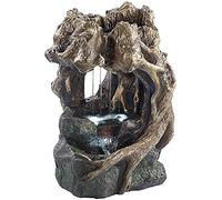 Infactory Fontaine d'ambiance avec LED et pompe - Grotte de racines
