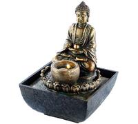 Infactory - Fontaine intérieure éclairée avec Bouddha