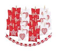 Infactory Guirlande calendrier de l'Avent avec 24 sachets à remplir