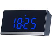 Infactory Horloge de table radio-pilotée à LED - Noir / Bleu