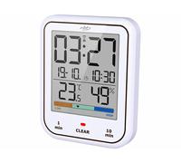 Horloge numérique de salle de bains avec thermomètre-hygromètre [infactory]