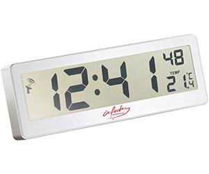 infactory Horloge Radio-pilotée compacte avec écran LCD