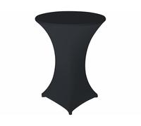 Infactory Housse extensible pour table haute mange-debout - coloris anthracite